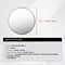 30-Inch Round HD Sustainable Mirror with Brushed Aluminum Frame